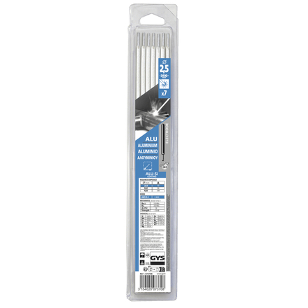 7 ÉLECTRODES ALU Ø2,5 - BLISTER - GYS - 073708