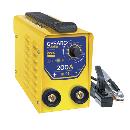 POSTE DE SOUDURE GYS INVERTER À L’ÉLECTRODE ENROBÉE (MMA) 200 A - GYSARC 200 avec accessoires - 079298