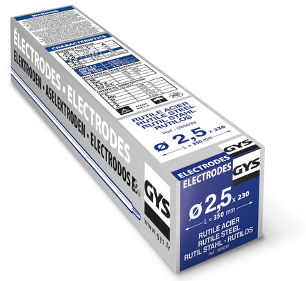 Etui de 230 Électrodes rutiles E6013 Ø 2,5 GYS - 085039
