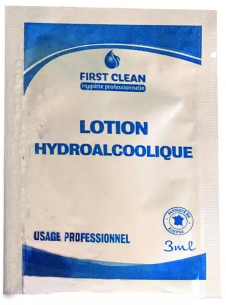 Mono dose de lotion Hydro Alcoolique EN14476 - S236ZDO