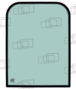 VITRE AVANT HAUTE COMPATIBLE CATERPILLAR