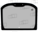 VITRE ARRIERE COMPATIBLE CATERPILLAR