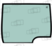 VITRE DE TOIT JCB COMPATIBLE 333/K1995