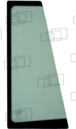 VITRE AVANT 1/4 DROITE COMPATIBLE VOLVO