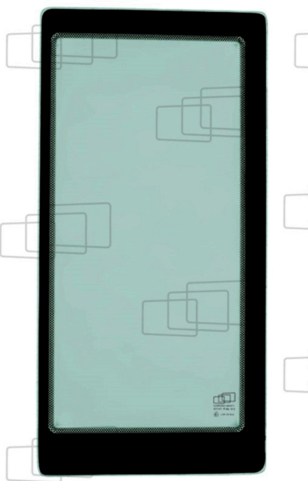 VITRE FIXE AVEC CADRE GAUCHE COMPATIBLE VOLVO