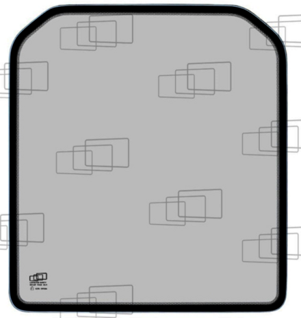 Vitre avant claire JCB adaptable 071825G