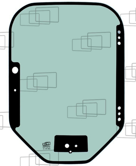 Vitre de porte BOBCAT 7120401 adaptable - 142002J