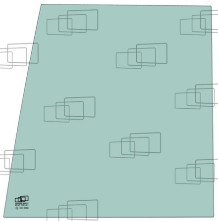 Vitre droite BOBCAT 5103661312 adaptable