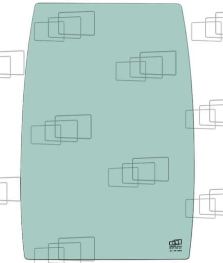 Vitre avant courbe AUSA 320820100 - 152009D