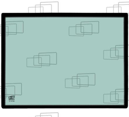 VITRE DE PORTE GAUCHE PARTIE BASSE ADAPTABLE CASE