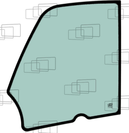 VITRE DE PORTE COMPATIBLE JCB 827/80305