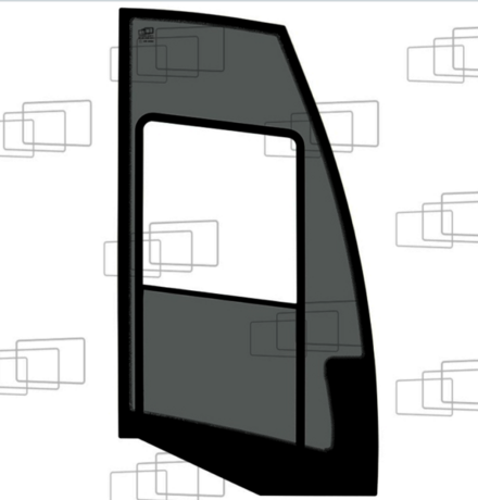 VITRE PORTE DROITE ADAPTABLE MECALAC 12MTX (2015)