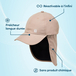 Casquette saharienne anti UV CP07-BEI rafraichissante - G-HEAT - CP07-BEI