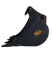Godet de terrassement GEITH 600 mm équipé de 4 dents FK2TLR pour attache rapide JCB 3CX 980/88833 - H08600JCBFK2