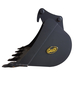 Godet de terrassement GEITH 900mm avec 5 dents FEURST FK2 pour attache rapide MARTIN MH10 - H08900MH10 FK2