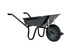 Brouette Haemmerlin 100 l aktiv premium noire roue gonflée 305000006
