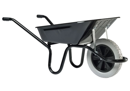 Brouette Aktiv premium 100 l HAEMMERLIN caisse peinte noire, roue increvable 305000106