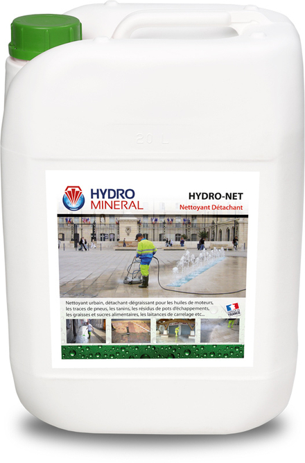 Bidon nettoyant puissant décapant,détachant et dégraissant sols poreux urbains 20 L HYDRO MINERAL - HN20