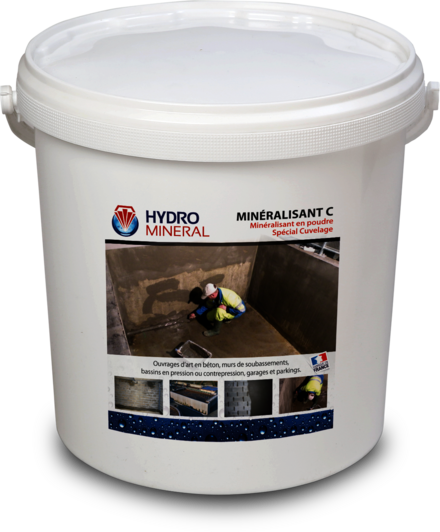 Seau Minéralisant C de cuvelage Hydrofuge 10 L HYDRO MINERAL - MC10
