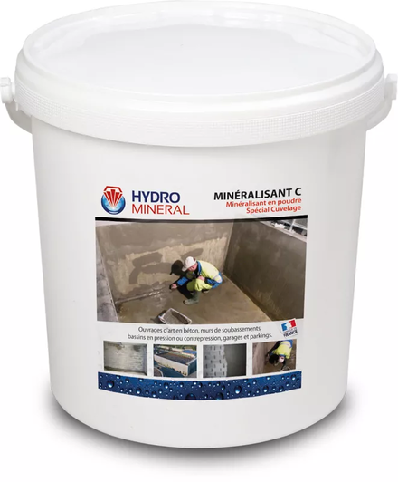 Seau Minéralisant C de cuvelage Hydrofuge 10 L HYDRO MINERAL - MC10