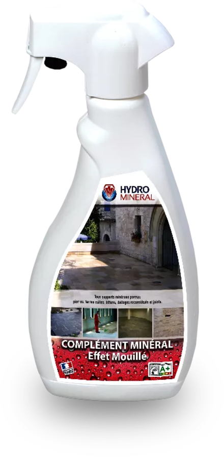 Spray Complément minéral EFFET MOUILLE Hydrofuge Tous Supports 500 ml HYDRO MINERAL - MOEM05