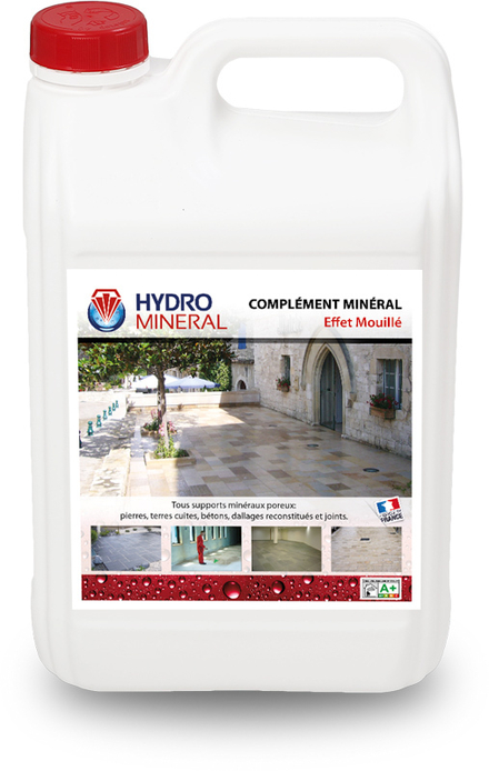 Bidon Complément minéral EFFET MOUILLE Hydrofuge Tous Supports 5 L HYDRO MINERAL - MOEM5