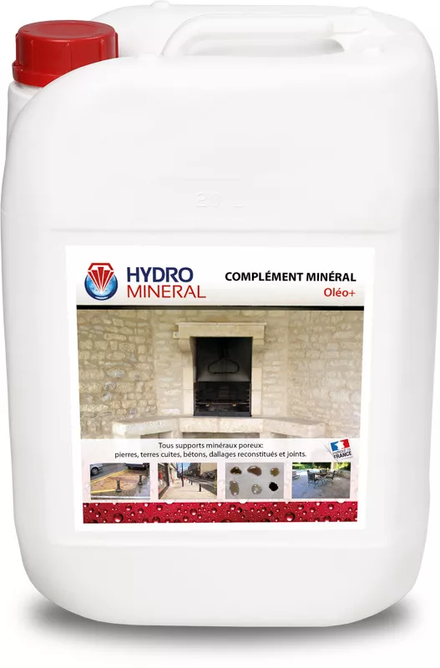 Bidon Complément minéral OLEOPLUS Hydrofuge Tous Supports 20 L HYDRO MINERAL - MOEN20