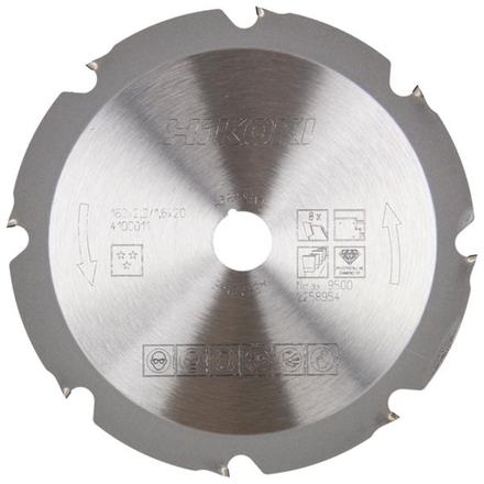 Lame de scie pour plaques en pltre et ciment 190x30 Z8 - HIKOKI - 4100015
