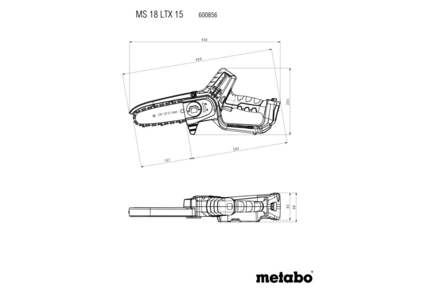 Petite élagueuse 18 V MS 18 LTX 15 - METABO - 600856500