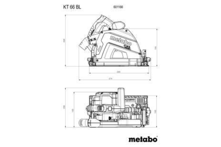 Scie circulaire plongeante KT 66 BL - METABO - 601166000