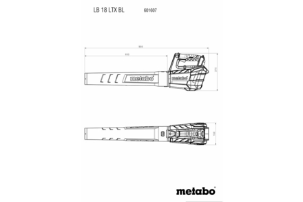 Souffleur 18 V LB 18 LTX BL - METABO - 601607650