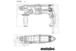 Marteau perforateur burineur SDS Plus KHE 2845 avec coffret - METABO - 601739500
