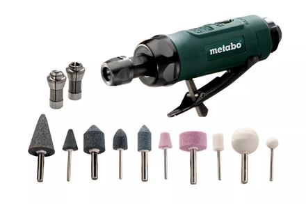 Meuleuse droite à air comprimé DG 25 set avec coffret - METABO - 604116500