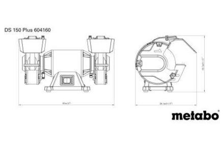 Touret à meuler DS 150 Plus - METABO - 604160000