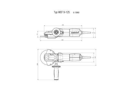 Meuleuse 125 mm WEF 9-125 Quick - METABO - 613060000