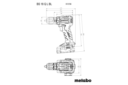 Perceuse visseuse 18 V BS 18 L BL Q  - METABO - 613156500