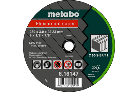 Flexiamant super 180 x 3,0 x 22,23 pierre, TF 41 - METABO - 616143000