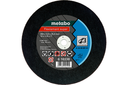 Flexiamant super 400 x 3,0 x 25,4 acier, TF 41 - METABO - 616215000