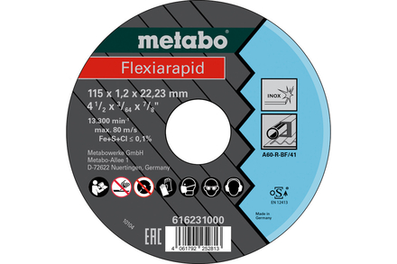 Flexiarapid 115x1,2x22,23 Inox, TF 41 - METABO - 616231000
