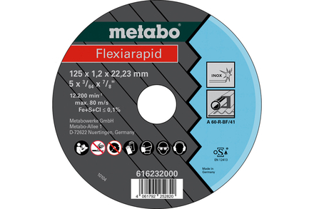 Flexiarapid 125x1,2x22,23 Inox, TF 41 - METABO - 616232000