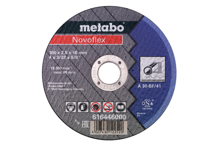 Novoflex 100 x 2,5 x 16,0 acier, TF 41 - METABO - 616446000