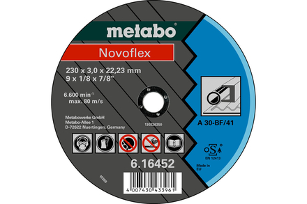 Novoflex 125 x 2,5 x 22,23 acier, TF 42 - METABO - 616456000