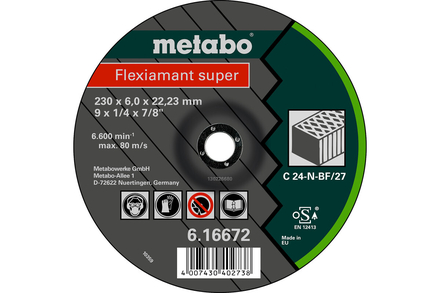 Flexiamant super 125 x 6,0 x 22,23 pierre, SF 27 - METABO - 616731000