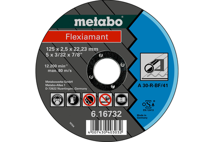 Flexiamant 125 x 2,5 x 22,23 acier, TF 41 - METABO - 616732000