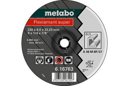 Flexiamant super 125 x 6,0 x 22,23 alu, SF 27 - METABO - 616749000