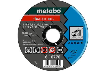 Flexiamant 115 x 2,5 x 22,23 acier, TF 41 - METABO - 616770000