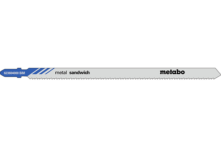 5 lames de scie sauteuse « sandwich metal » 150/ 2,0 mm - METABO - 623604000