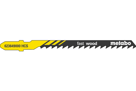 25 lames de scie sauteuse « fast wood » 74/ 4,0 mm - METABO - 623607000