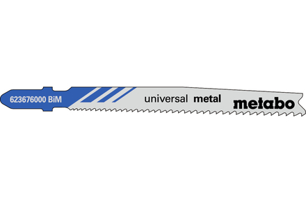 25 lames de scie sauteuse « universal metal » 74mm/progr. - METABO - 623620000