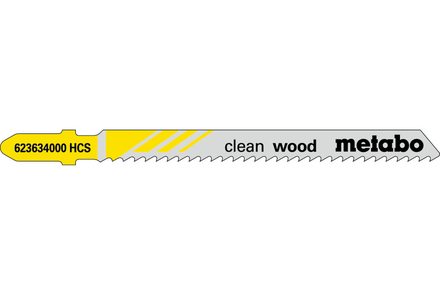 5 lames de scie sauteuse « clean wood » 74/ 2,5 mm - METABO - 623634000